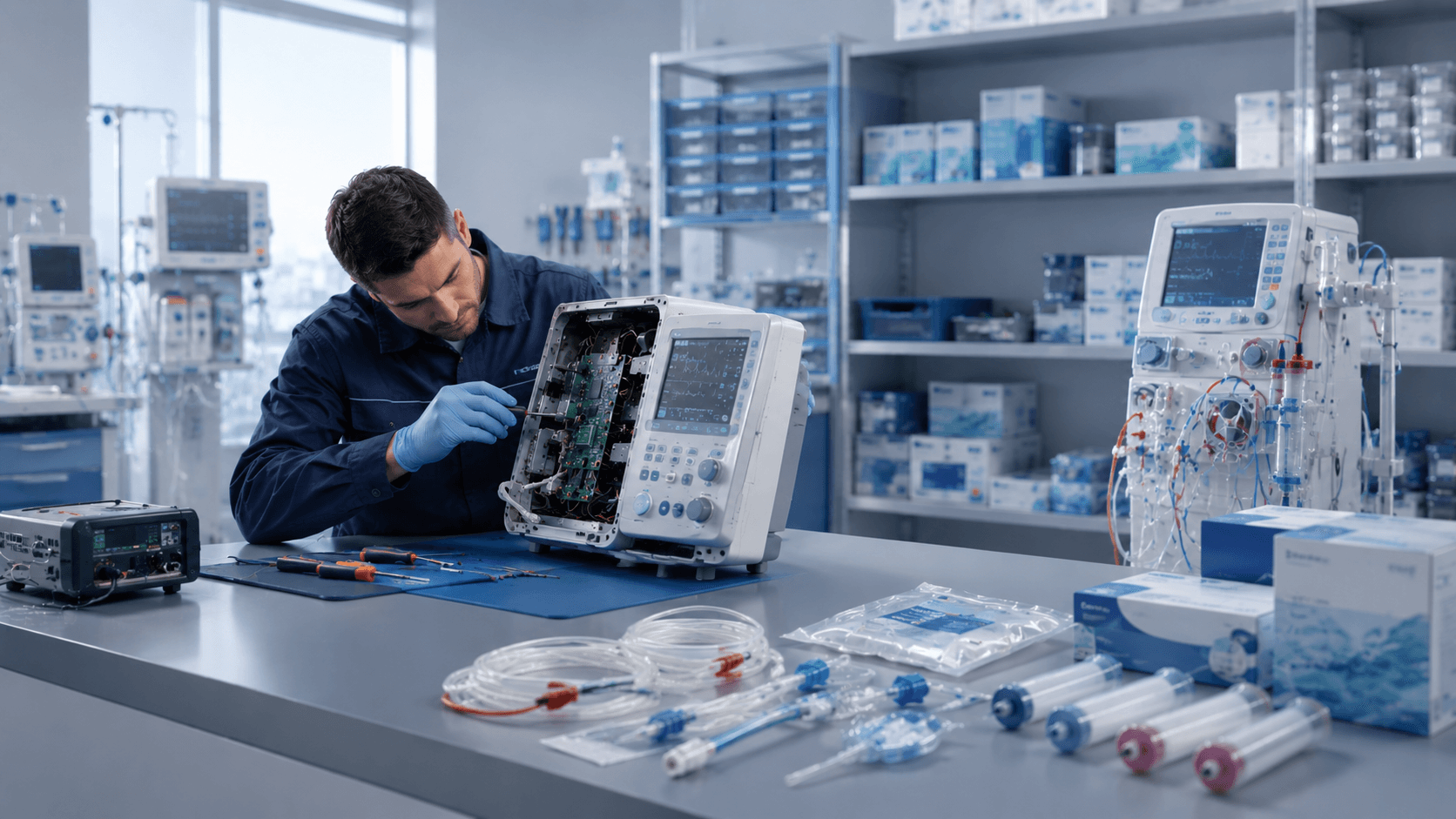 Equipos médicos en mantención y monitoreo técnico VaicMedical
